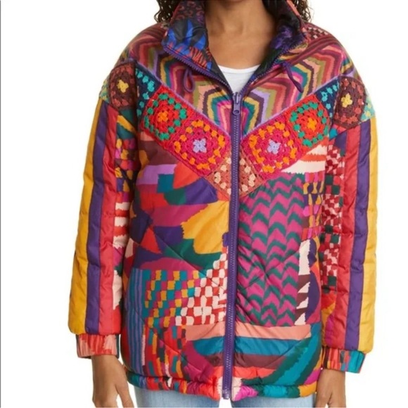 Farm Rio oversized puffer jacket - Picture 4 of 14